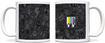 54% OFF on ShopMantra TV Kills Black Ceramic Mug 300 ml