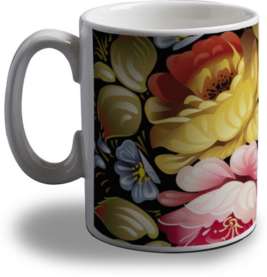 Artifa Amazing Floral Design Porcelain, Ceramic Mug 350 ml Artifa Amazing Floral Design Porcelain, Ceramic Mug 350 ml