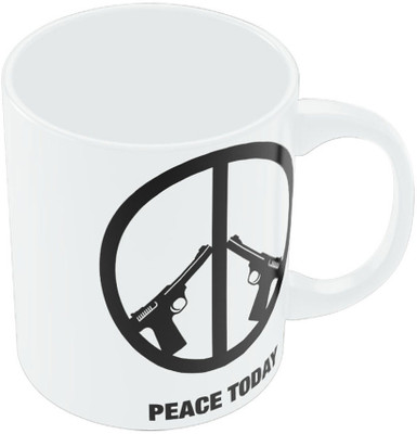 18% OFF on PosterGuy Peace Today Motivational Ceramic Mug 300 ml 18% OFF on PosterGuy Peace Today Motivational Ceramic Mug 300 ml
