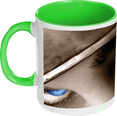 58% OFF on AMY Pretty Blue Eyes Inside Green Coffee Ceramic Mug 325 ml 58% OFF on AMY Pretty Blue Eyes Inside Green Coffee Ceramic Mug 325 ml