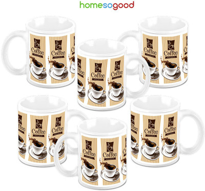 49% OFF on Homesogood The Modern Coffee Pack Of 6 Ceramic Mug 325 ml, Pack of 6 49% OFF on Homesogood The Modern Coffee Pack Of 6 Ceramic Mug 325 ml, Pack of 6