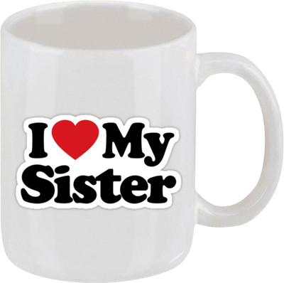 16% OFF on Ellicon 12 I Love My Sister Ceramic Mug