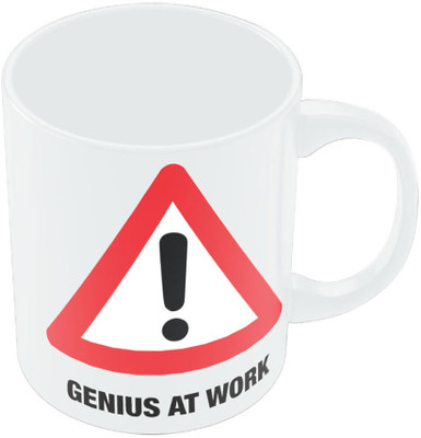 7% OFF on PosterGuy Genius At Work Ceramic Mug 300 ml