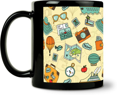 45% OFF on ShopMantra Travel Gear Patterns Ceramic Mug 300 ml 45% OFF on ShopMantra Travel Gear Patterns Ceramic Mug 300 ml