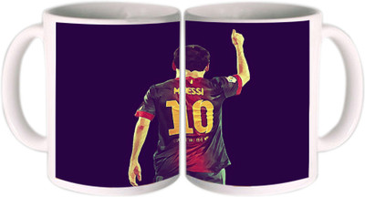 25% OFF on Shopkeeda Lionel Mwssi With Number ten Ceramic Mug 350 ml