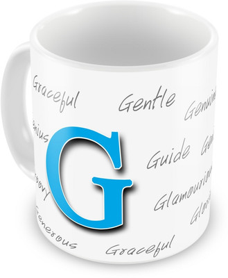 26% OFF on Everyday Gifts Happy Birthday Gift For Starting Letter G Ceramic Mug