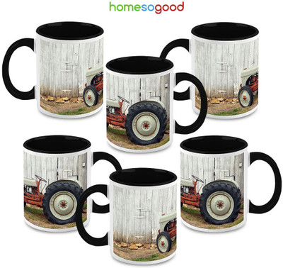 41% OFF on HomeSoGood Farmer's Best Friend Ceramic Mug 325 ml, Pack of 6 41% OFF on HomeSoGood Farmer's Best Friend Ceramic Mug 325 ml, Pack of 6