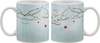 15% OFF on Artifa Decorated Tree Porcelain, Ceramic Mug 350 ml