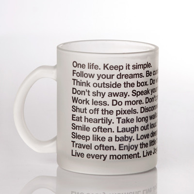 LetterNote The LetterNote Manifesto Frosted Ceramic Mug LetterNote The LetterNote Manifesto Frosted Ceramic Mug