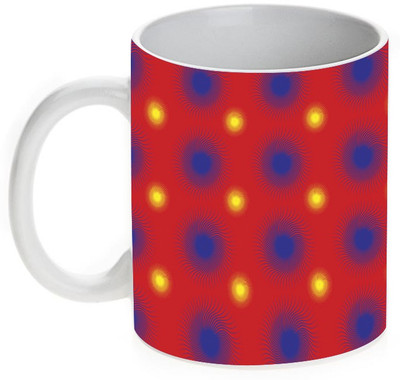 77% OFF on Mugwala Mix Rangoli Designer Ceramic Mug 377 ml