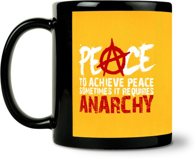 36% OFF on ShopMantra Peace Anarchy Ceramic Mug 300 ml