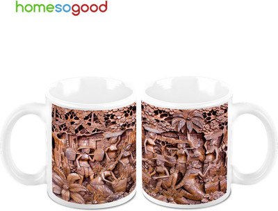 45% OFF on HomeSoGood Performing The Duty 2 Mugs Ceramic Mug 325 ml, Pack of 2 45% OFF on HomeSoGood Performing The Duty 2 Mugs Ceramic Mug 325 ml, Pack of 2