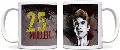 60% OFF on ShopMantra Muller Footballer Black Ceramic Mug 300 ml
