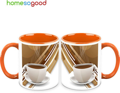 37% OFF on HomeSoGood A Clean Cup Of Coffee Ceramic Mug 325 ml, Pack of 2 37% OFF on HomeSoGood A Clean Cup Of Coffee Ceramic Mug 325 ml, Pack of 2
