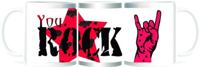 50% OFF on Refeel Gifts You Rock Ceramic Mug 325 ml 50% OFF on Refeel Gifts You Rock Ceramic Mug 325 ml