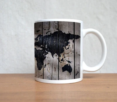 60% OFF on StyBuzz Africa Map On Wood Porcelain Mug 300 ml 60% OFF on StyBuzz Africa Map On Wood Porcelain Mug 300 ml
