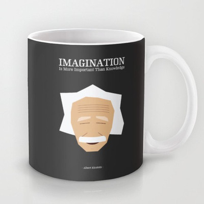 41% OFF on Astrode Albert Einstein Inspirational Quotes Typography Ceramic Mug 325 ml