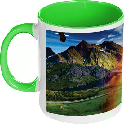 58% OFF on AMY Nature Rainbow Beauty Inside Green Coffee Ceramic Mug 58% OFF on AMY Nature Rainbow Beauty Inside Green Coffee Ceramic Mug