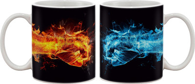 15% OFF on Artifa Fire And Water Punch Porcelain, Ceramic Mug 350 ml 15% OFF on Artifa Fire And Water Punch Porcelain, Ceramic Mug 350 ml