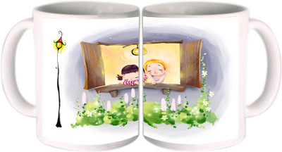 62% OFF on Shopkeeda Childhood Ceramic Mug 350 ml