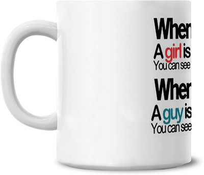 50% OFF on Lovely Collection Love Quote Ceramic Mug