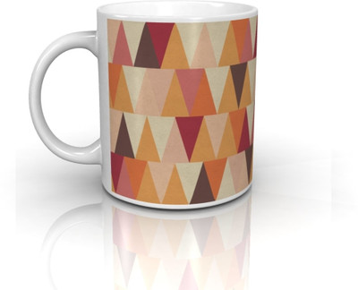 32% OFF on Seven Rays Triangle Pattern Ceramic Mug 350 ml 32% OFF on Seven Rays Triangle Pattern Ceramic Mug 350 ml