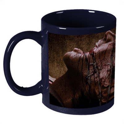 68% OFF on Amy Evil Within Dlc Dark Blue Ceramic Mug 330 ml
