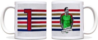 60% OFF on ShopMantra Wojciech Szczesny Footballer Black Ceramic Mug 300 ml