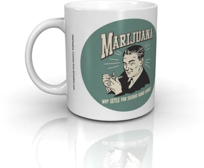 32% OFF on Bcreative Why Settle For Second Hand Smoke Officially Licensed Ceramic Mug 350 ml