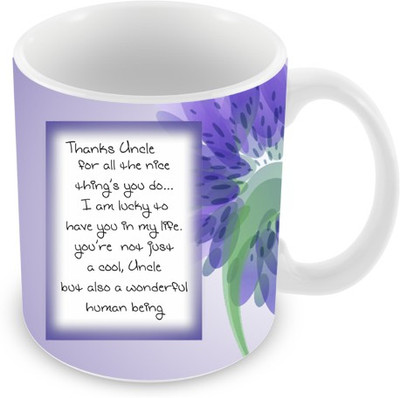 26% OFF on Everyday Gifts Thanks Uncle Ceramic Mug 325 ml