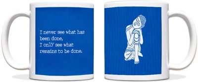 60% OFF on ShopMantra Buddha Quote Artwork Black Ceramic Mug 300 ml