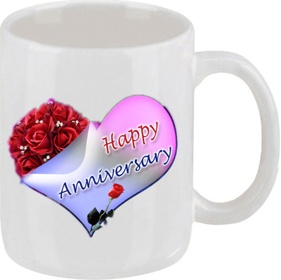 16% OFF on Ellicon 98 Happy Anniversay Ceramic Mug