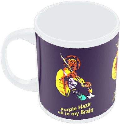 20% OFF on PosterGuy Purple Haze Jimi Hendrix Graphic Illustration Ceramic Mug 280 ml