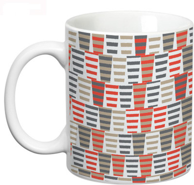 36% OFF on Prithish Abstract Design 27 Ceramic Mug 330 ml