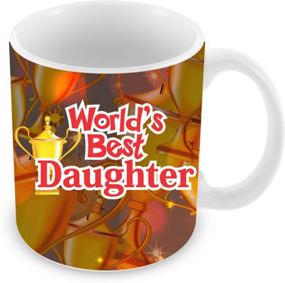 23% OFF on Everyday Gifts World's Best Daughter Ceramic Mug 325 ml