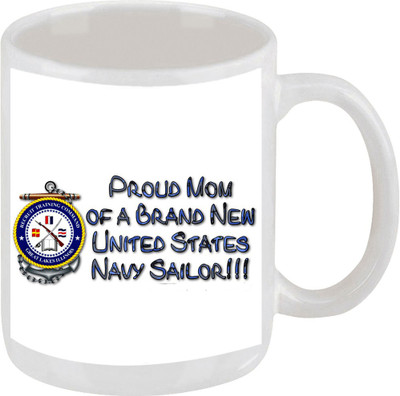 28% OFF on Ellicon E195 Proud Navy Mom Ceramic Mug 325 ml