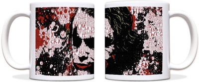 60% OFF on ShopMantra Joker Dark Night Rise Black Ceramic Mug 300 ml