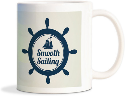 81% OFF on AMY Ship Smooth Sailing Boat Wheel Coffee Ceramic Mug 450 ml 81% OFF on AMY Ship Smooth Sailing Boat Wheel Coffee Ceramic Mug 450 ml