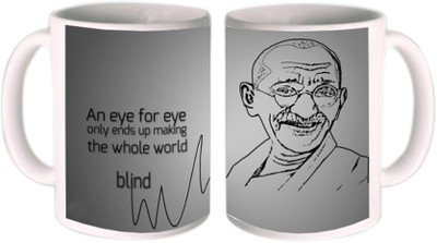 25% OFF on Shopkeeda An Eye For Eye Quote Ceramic Mug 350 ml 25% OFF on Shopkeeda An Eye For Eye Quote Ceramic Mug 350 ml