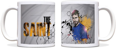 60% OFF on ShopMantra Iker Casillas Spain Football Black Ceramic Mug 300 ml