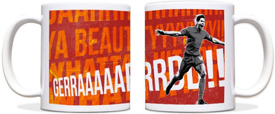 60% OFF on ShopMantra Steven Gerrard Celebration Black Ceramic Mug 300 ml