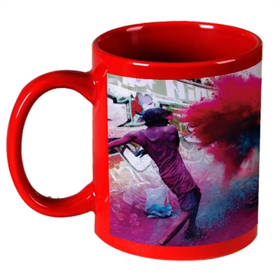 56% OFF on AMY Cool Boy Playing With Gulal Red Ceramic Mug 325 ml 56% OFF on AMY Cool Boy Playing With Gulal Red Ceramic Mug 325 ml