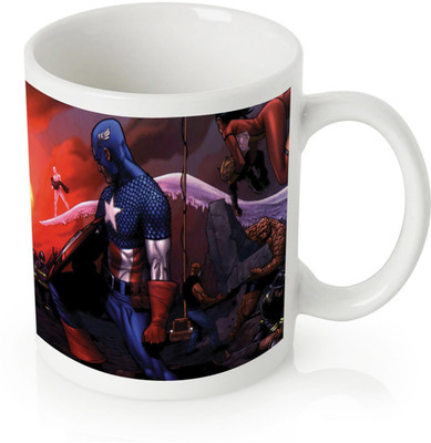 60% OFF on Amore Civil War Marvel Ceramic Mug 350 ml