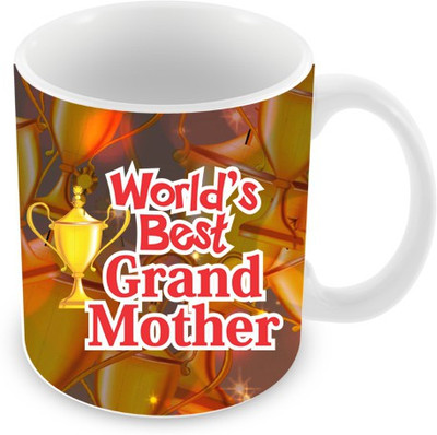 26% OFF on Everyday Gifts World's Best Grand Mother Ceramic Mug 325 ml