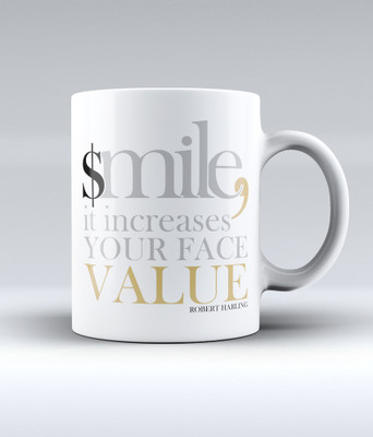 12% OFF on Lab No. 4 Smile Increase Your Face Value - Robert Harling Ceramic Mug 350 ml