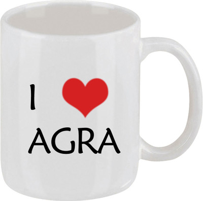 28% OFF on Ellicon D15 I Love Agra Ceramic Mug 325 ml