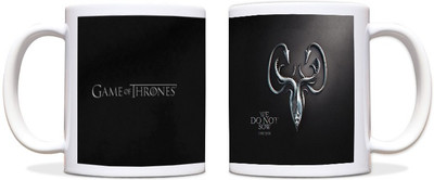60% OFF on ShopMantra Game of Thrones We Do Not Sow Greyjoy Black Ceramic Mug 300 ml