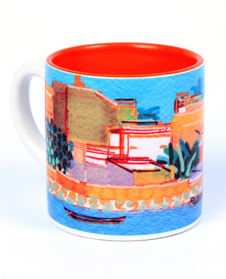 2% OFF on Indian Colours Riverside Ceramic Mug 325 ml
