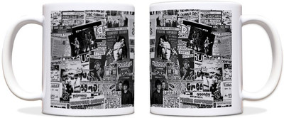 60% OFF on ShopMantra Green Day News Headlines Black Ceramic Mug 300 ml