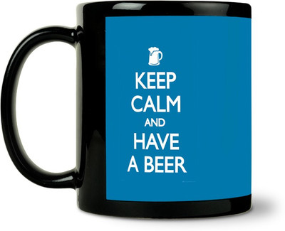 ShopMantra Keep Calm Beer Ceramic Mug 300 ml ShopMantra Keep Calm Beer Ceramic Mug 300 ml